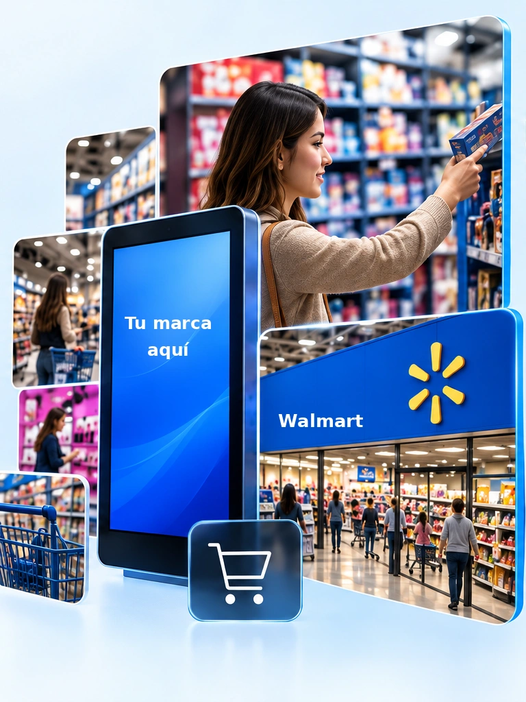 Ilustración diseñada: retail, medios y compradores